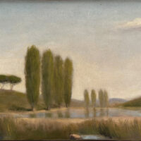 LA GRAZIA. Olio su tela. 100X30